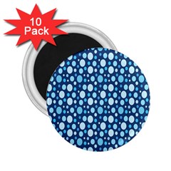 Polka Dot Blue 2 25  Magnets (10 Pack)  by Mariart