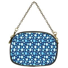 Polka Dot Blue Chain Purses (two Sides)  by Mariart