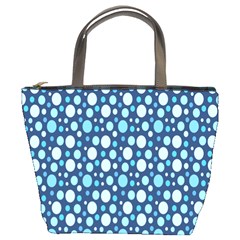 Polka Dot Blue Bucket Bags by Mariart