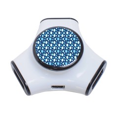 Polka Dot Blue 3-port Usb Hub by Mariart