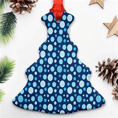 Polka Dot Blue Ornament (christmas Tree)  by Mariart