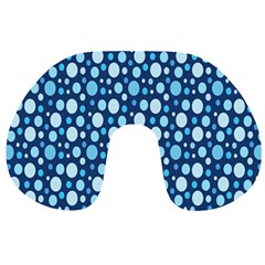 Polka Dot Blue Travel Neck Pillows by Mariart