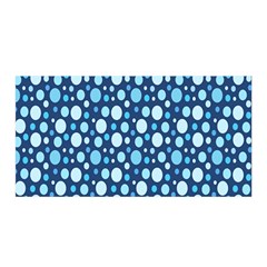 Polka Dot Blue Satin Wrap by Mariart