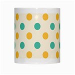 Polka Dot Yellow Green Blue White Mugs Center