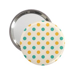 Polka Dot Yellow Green Blue 2 25  Handbag Mirrors by Mariart