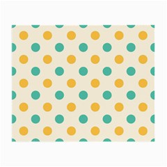 Polka Dot Yellow Green Blue Small Glasses Cloth (2-side) by Mariart