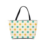 Polka Dot Yellow Green Blue Shoulder Handbags Back