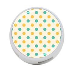 Polka Dot Yellow Green Blue 4-port Usb Hub (two Sides)  by Mariart