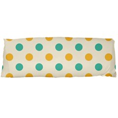 Polka Dot Yellow Green Blue Body Pillow Case Dakimakura (two Sides) by Mariart