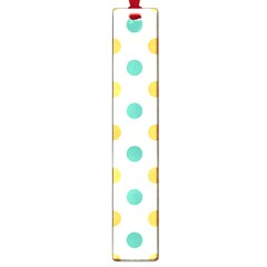 Polka Dot Yellow Green Blue Large Book Marks by Mariart