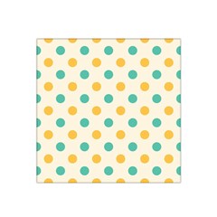 Polka Dot Yellow Green Blue Satin Bandana Scarf by Mariart