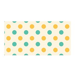 Polka Dot Yellow Green Blue Satin Wrap by Mariart