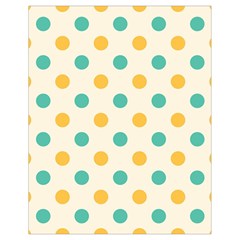 Polka Dot Yellow Green Blue Drawstring Bag (small) by Mariart