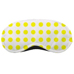 Polka Dot Yellow White Sleeping Masks by Mariart