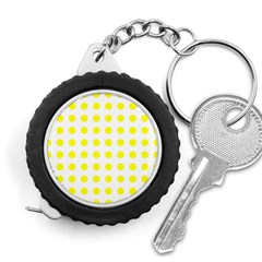 Polka Dot Yellow White Measuring Tapes by Mariart