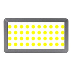 Polka Dot Yellow White Memory Card Reader (mini) by Mariart