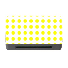 Polka Dot Yellow White Memory Card Reader With Cf by Mariart