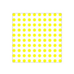 Polka Dot Yellow White Satin Bandana Scarf by Mariart