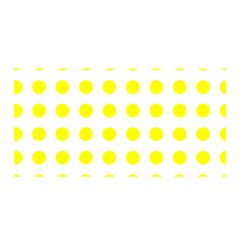 Polka Dot Yellow White Satin Wrap by Mariart