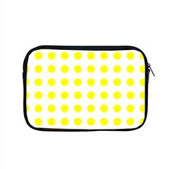 Polka Dot Yellow White Apple Macbook Pro 15  Zipper Case by Mariart