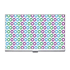 Polka Dot Like Circle Purple Blue Green Business Card Holders by Mariart