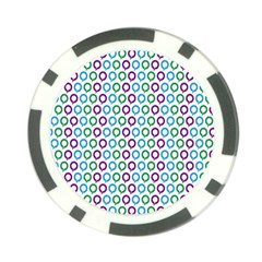 Polka Dot Like Circle Purple Blue Green Poker Chip Card Guard by Mariart