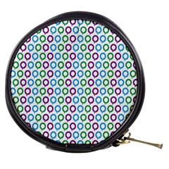 Polka Dot Like Circle Purple Blue Green Mini Makeup Bags by Mariart