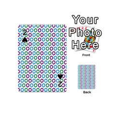 Polka Dot Like Circle Purple Blue Green Playing Cards 54 (mini)  by Mariart