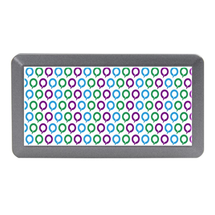 Polka Dot Like Circle Purple Blue Green Memory Card Reader (Mini)