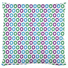 Polka Dot Like Circle Purple Blue Green Large Cushion Case (one Side) by Mariart