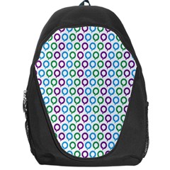 Polka Dot Like Circle Purple Blue Green Backpack Bag by Mariart