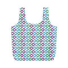 Polka Dot Like Circle Purple Blue Green Full Print Recycle Bags (m) 