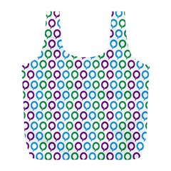 Polka Dot Like Circle Purple Blue Green Full Print Recycle Bags (l)  by Mariart