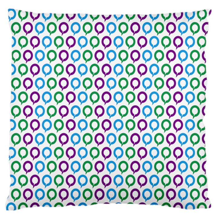 Polka Dot Like Circle Purple Blue Green Standard Flano Cushion Case (Two Sides)