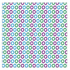 Polka Dot Like Circle Purple Blue Green Large Satin Scarf (square) by Mariart