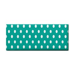 Polka Dots White Blue Cosmetic Storage Cases by Mariart