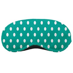 Polka Dots White Blue Sleeping Masks by Mariart