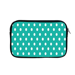 Polka Dots White Blue Apple Macbook Pro 13  Zipper Case by Mariart