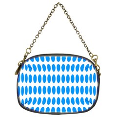 Polka Dots Blue White Chain Purses (one Side)  by Mariart