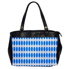 Polka Dots Blue White Office Handbags by Mariart