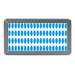 Polka Dots Blue White Memory Card Reader (mini) by Mariart