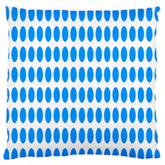 Polka Dots Blue White Standard Flano Cushion Case (one Side) by Mariart