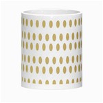 Polka Dots Gold Grey Morph Mugs Center