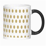 Polka Dots Gold Grey Morph Mugs Right