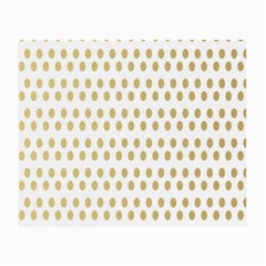 Polka Dots Gold Grey Small Glasses Cloth by Mariart