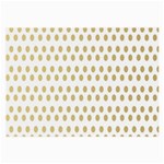 Polka Dots Gold Grey Large Glasses Cloth (2-Side) Front