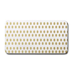 Polka Dots Gold Grey Medium Bar Mats by Mariart