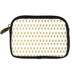 Polka Dots Gold Grey Digital Camera Cases by Mariart