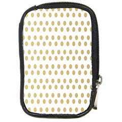 Polka Dots Gold Grey Compact Camera Cases by Mariart