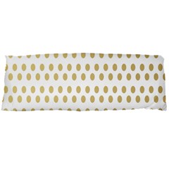 Polka Dots Gold Grey Body Pillow Case Dakimakura (two Sides) by Mariart